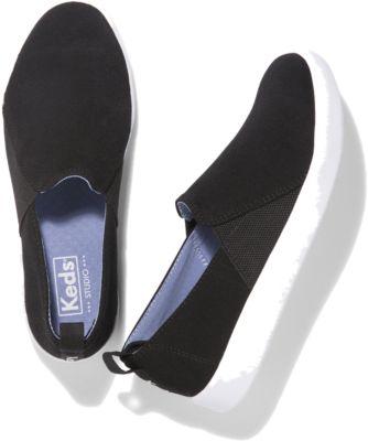 Keds Studio Liv Jersey Black, Size 6m Women Inchess Shoes