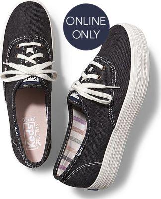 Keds Triple Denim Black, Size 5.5m Women Inchess Shoes