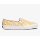 Keds Washable Double Decker Floral Bamboo Yellow, Size 8m Women Inchess Shoes