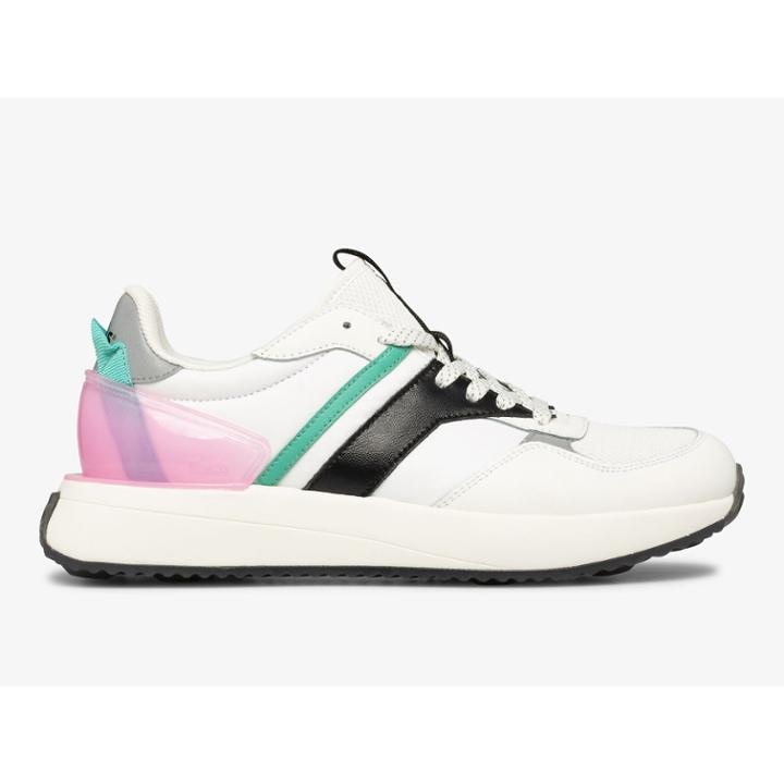 Keds Tiasa White Black Pink, Size 9.5m Women Inchess Shoes
