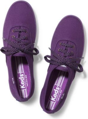 Keds Champion Micro Dot Lace Wine Purple