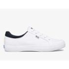 Keds Center Ii Canvas White Navy, Size 9m Women Inchess Shoes