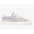 Keds X Kate Spade New York Crew Kick 75 Mixed Media Silver, Size 6m Women Inchess Shoes