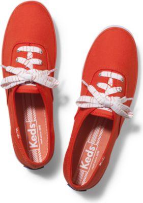 Keds Champion Striped Lace Mandarin