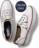 Keds Triple Pennant Leather White, Size 5.5m Women Inchess Shoes