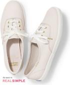 Keds X Kate Spade New York Champion Leather Rose Dew Pink, Size 5.5m Women Inchess Shoes