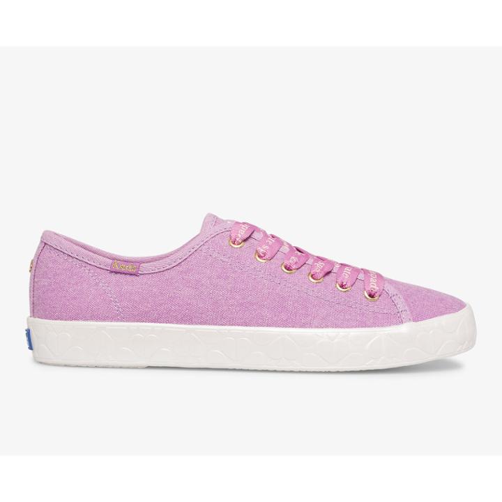 Keds X Kate Spade New York Kickstart Logo Foxing Mauve, Size 9.5m Women Inchess Shoes