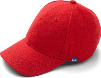 Keds Wool Baseball Cap Red