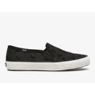 Keds Double Decker Flocked Spot Nylon Black, Size 6m Women Inchess Shoes