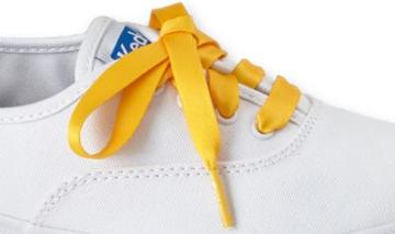 Keds Solid Shoe Laces Yellow, Size One Size