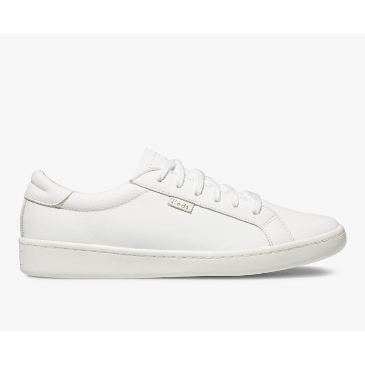 Keds Ace Leather White, Size 8m Women Inchess Shoes
