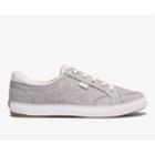 Keds Center Ii Chambray Stripe Gray, Size 10m Women Inchess Shoes