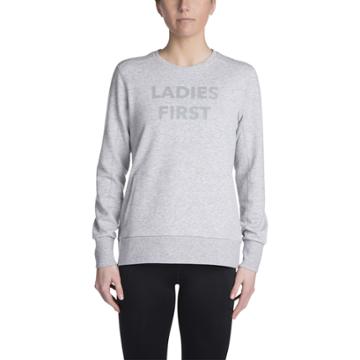 Keds Ladies First Sweatshirt Heather Grey, Size L Women Inchess Shoes