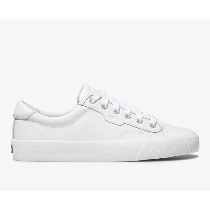 Keds Crew Kick 75 Leather White, Size 7m Women Inchess Shoes