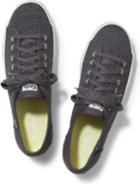 Keds Kickstart Textured Charcoal Jersey, Size 5m Women Inchess Shoes