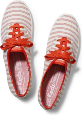 Keds Champion Cabana Stripe Coral