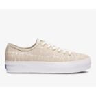 Keds Triple Kick Croc Feat. Organic Cotton Taupe, Size 7.5m Women Inchess Shoes