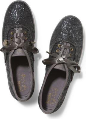 Keds Taylor Swift Inchess Champion Glitter Lace Gray Lace Glitter