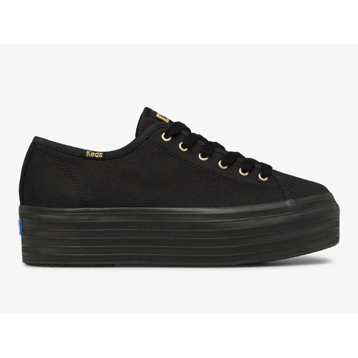 Keds Triple Up Black Black, Size 6m Women Inchess Shoes