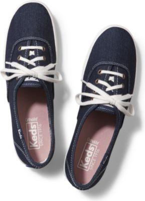 Keds Champion Denim Dark Blue, Size 5m Women Inchess Shoes