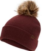 Keds Watch Cap W/ Faux Fur Pom Red Mahogany, Size One Size Women Inchess Shoes