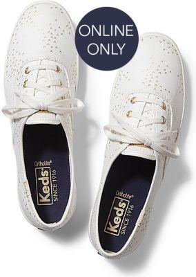 Keds Champion Mini Bird Cream Gold, Size 6m Women Inchess Shoes