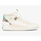 Keds Demi Trx Mid Leather Cream Leopard, Size 7m Women Inchess Shoes