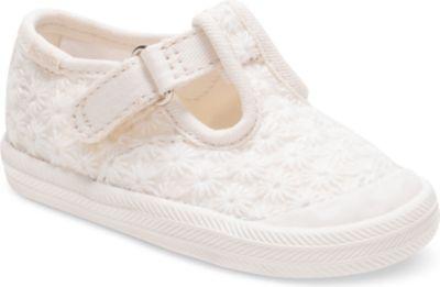Keds Champion Toe Cap T-strap Ivory Eyelet, Size M Keds Shoes
