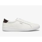 Keds Ace Leather White Burgundy, Size 9.5m Women Inchess Shoes