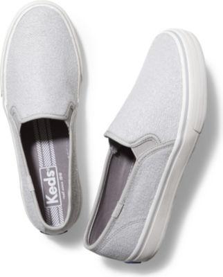 Keds Double Decker Metallic Sweatshirt Light Gray