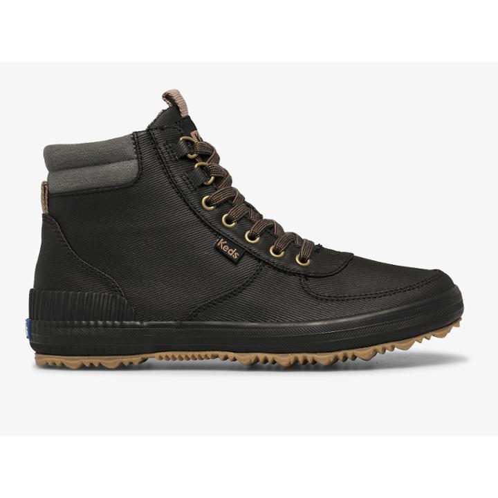 Keds Scout Boot Iii Splash Twill Black, Size 9m Women Inchess Shoes