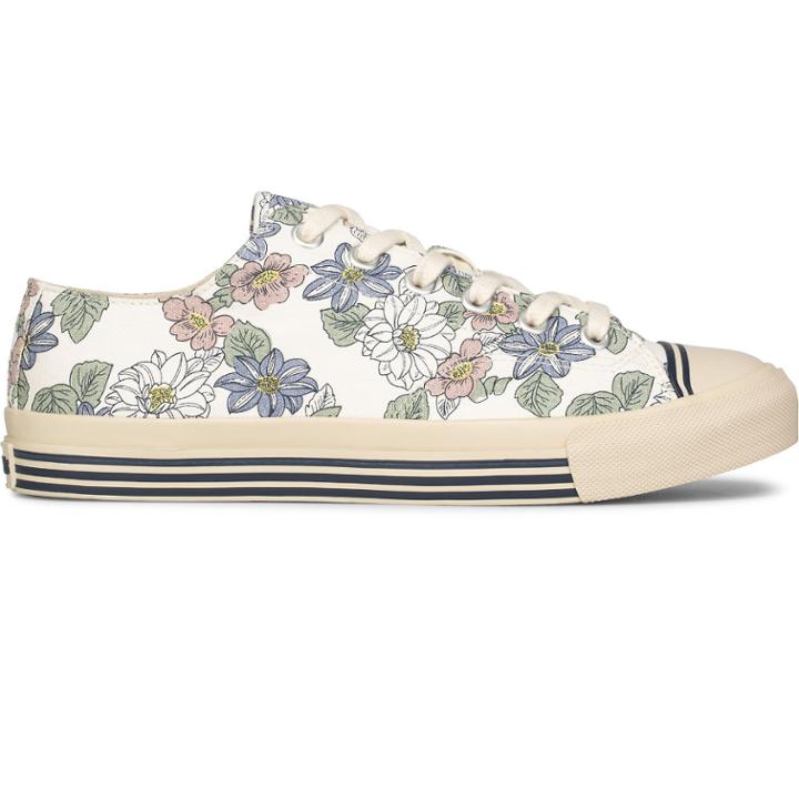 Keds Unisex Super Recycled Canvas Floral Print Cream, Size 14m Keds Shoes