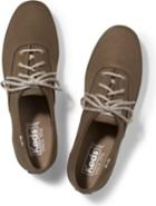 Keds Champion Sweater Lace Olive, Size 5m Women Inchess Shoes