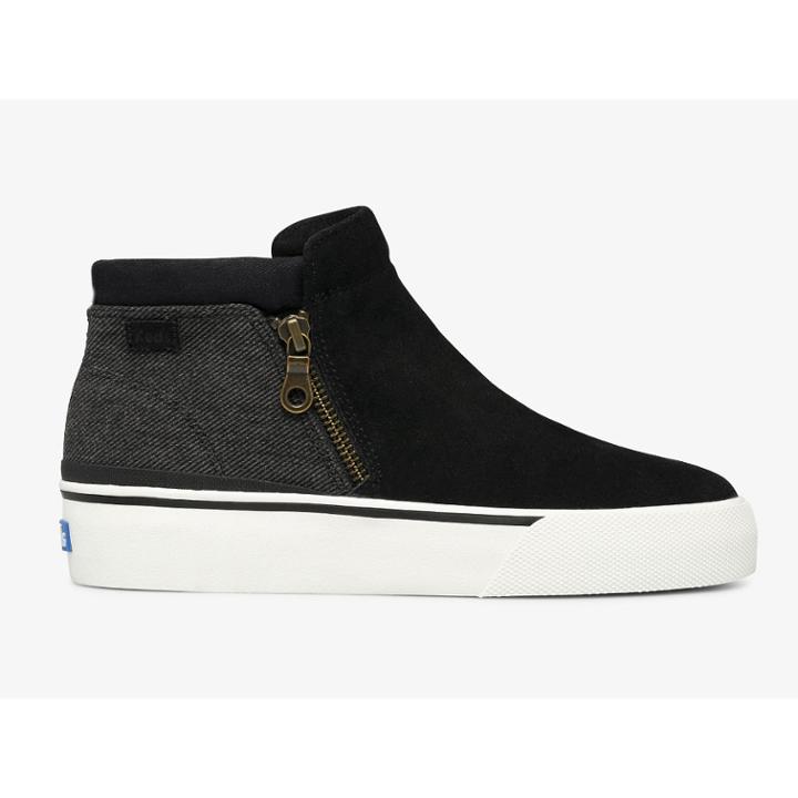 Keds Cooper Zip Bootie Black, Size 11m Women Inchess Shoes