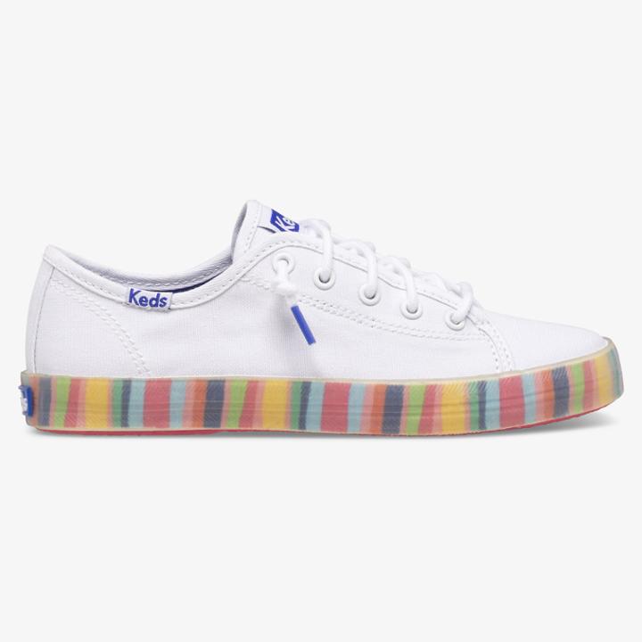 Keds Kickstart Seasonal White/multi, Size 3m Keds Shoes