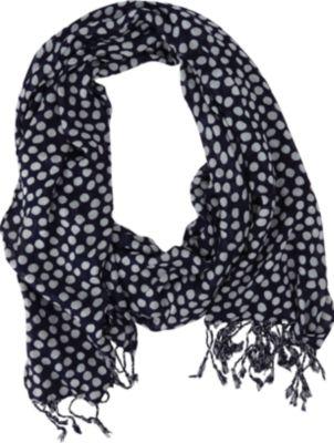 Keds Fringe Scarf Navy Dots