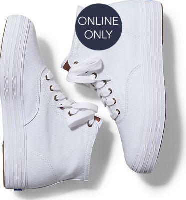 Keds Triple Hi White, Size 5.5m Women Inchess Shoes