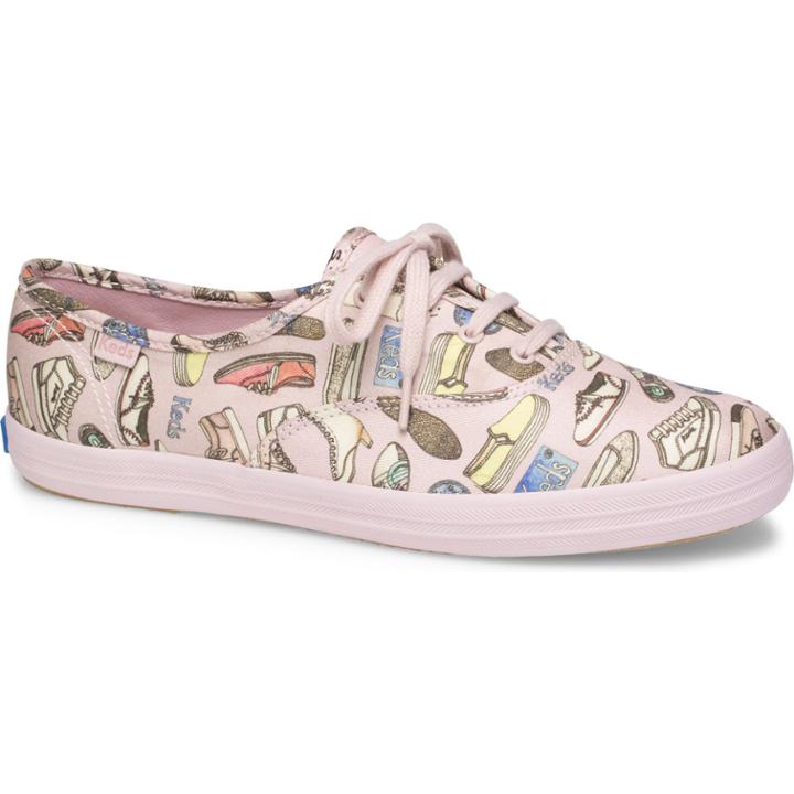 Keds X Cjw Champion Keds Print Blush Lilac, Size 9m Women Inchess Shoes