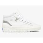 Keds Demi Trx Mid Leather White Silver, Size 11m Women Inchess Shoes