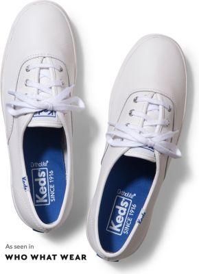 Keds Champion Originals Leather White, Size 5xw Women Inchess Shoes