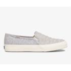 Keds Double Decker Ribbed Wave Jersey Gray, Size 8m Women Inchess Shoes