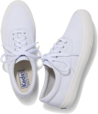 Keds Anchor Canvas Men Inchess White, Size 5m Women Inchess Shoes