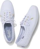 Keds Champion Embroidered Triangle White, Size 5m Women Inchess Shoes