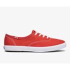 Keds Champion Organic Cotton Canvas Aura Red, Size 8w Women Inchess Shoes