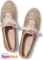 Keds X Kate Spade New York Champion Glitter Rose Gold Glitter, Size 5m Women Inchess Shoes