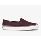 Keds Double Decker Tencel&trade; Burgundy, Size 10w Women Inchess Shoes