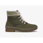 Keds Camp Boot Suede & Splash Twill W/ Thinsulate&trade; Mix Olive, Size 9m Women Inchess Shoes