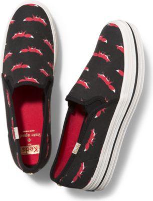 Keds X Kate Kpade New York Triple Decker Blackredfox, Size 7.5m Women Inchess Shoes