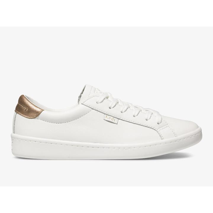Keds Ace Leather Metallic Rose Gold, Size 9.5m Women Inchess Shoes