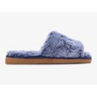 Keds Fuzzy Slide Slipper Blue, Size 9m Women Inchess Shoes